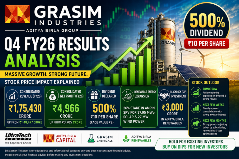Grasim Industries Q4 FY26 Results: Huge 500% Dividend & Bullish Stock Impact