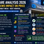 SBI Share Analysis 2026 infographic showing latest news impact on SBI stock price, board elections, dividend update, tomorrow and long term outlook