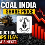 Coal India share price analysis showing 11.6 percent production decline in May 2026 and stock market outlook